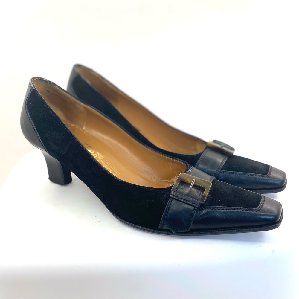 Salvatore Ferragamo loafer heels size 6.5